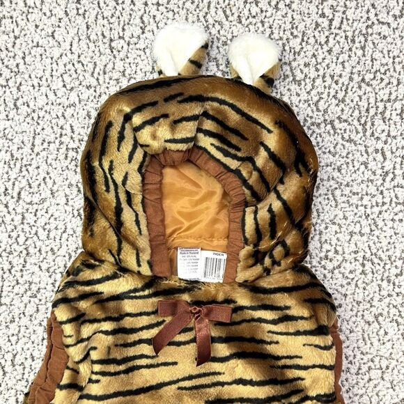 VTG Halloween Costume Baby Tiger Cub 24 Months Plush Hooded Warm Soft Faux Fur - Picture 2 of 12